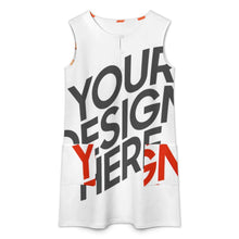 Cargar imagen en el visor de la galería, Vestido Chaleco LM456 para Mujer con 2 Bolsillos Grandes personalizado con patrón foto texto (impresión de imágenes múltiples)