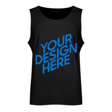 Cargar imagen en el visor de la galería, Camiseta de tirantes de algodón para hombre BX multicolor con estampado a doble cara personalizado con patrón foto texto