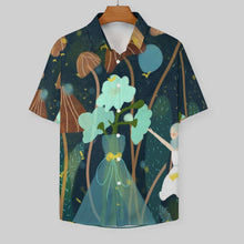 Cargar imagen en el visor de la galería, Camisa Algodón Personalizable Manga Corta con Cuello y Bolsillo
