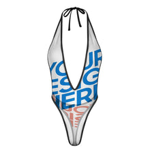 Cargar imagen en el visor de la galería, Ropa interior sexy con escote en V profundo para mujer SDSQQ004 personalizado con patrón foto texto