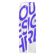 Cargar imagen en el visor de la galería, Pantalones de pijama sueltos para el hogar para mujer LM072 tallas S a 5XL personalizado con patrón foto texto (impresión de imagen única)