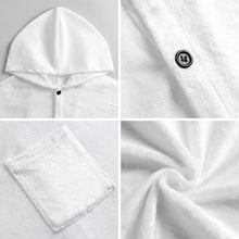 Cargar imagen en el visor de la galería, Manta con capucha unisex NDP08 personalizado con patrón foto texto (impresión de imagen única)