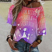 Cargar imagen en el visor de la galería, Camiseta Holgada Cuello Barco Mujer | Manga Media | Personalizable