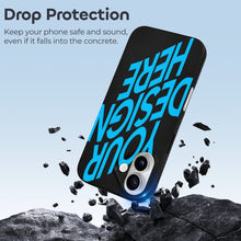 Cargar imagen en el visor de la galería, Funda protectora para iPhone 16 de Apple de piel sintética personalizado con patrón foto texto