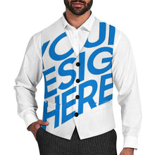Cargar imagen en el visor de la galería, Chaleco de traje para hombre LTM00296 personalizado con patrón foto texto (impresión de imagen única)