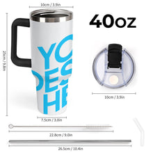 Cargar imagen en el visor de la galería, Taza de acero inoxidable 304 de gran capacidad para coche personalizado con patrón foto texto