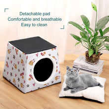 Cargar imagen en el visor de la galería, Cama Cueva para Gatos Personalizada | Casa Mascota Tipo Cápsula Espacial