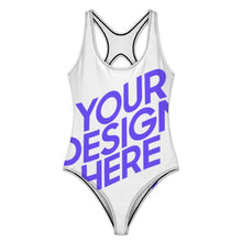 Cargar imagen en el visor de la galería, 2024 nuevo traje de baño de una pieza para mujer SDS2011 personalizado con patrón foto texto (impresión de imagen única)