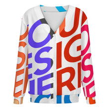 Cargar imagen en el visor de la galería, Cárdigan para mujer LM228 personalizado con patrón foto texto (impresión de imágenes múltiples)