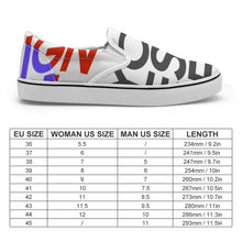 Cargar imagen en el visor de la galería, Zapatillas bajas unisex de lona personalizado con patrón foto texto
