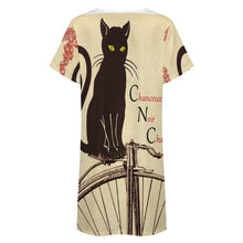 Cargar imagen en el visor de la galería, Camisón Corto Personalizado de Manga Corta | Bata de Noche Suave