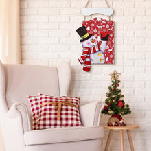 Cargar imagen en el visor de la galería, Arte Navideño para tu Hogar | Tu Cuadro de Madera de Muñeco de Nieve