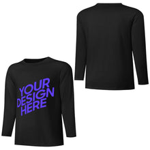 Cargar imagen en el visor de la galería, Camiseta de manga larga para hombre 100% algodón con estampado frontal en varios colores personalizado con patrón foto texto