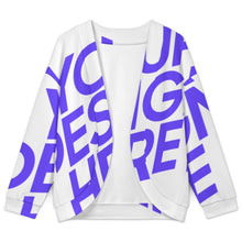 Cargar imagen en el visor de la galería, Cárdigan para mujer LM561 con hombros anchos y mangas largas personalizado con patrón foto texto (impresión de imagen única)