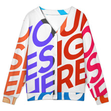 Cargar imagen en el visor de la galería, Cárdigan para mujer LM228 personalizado con patrón foto texto (impresión de imágenes múltiples)