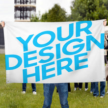 Cargar imagen en el visor de la galería, Bandera con un agujero en cada esquina personalizado con patrón foto texto