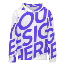 Cargar imagen en el visor de la galería, Sudadera con capucha para niños SDS127 personalizado con patrón foto texto (impresión de imagen única)