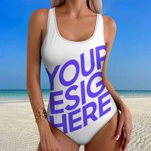 Cargar imagen en el visor de la galería, 2024 nuevo traje de baño de una pieza para mujer SDS2011 personalizado con patrón foto texto (impresión de imagen única)