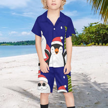 Cargar imagen en el visor de la galería, Conjunto de Playa Infantil Personalizado | Camisa y Short con Foto