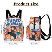 Cargar imagen en el visor de la galería, Mini Mochila Impermeable Personalizada para Mujer con Fondo Reforzado