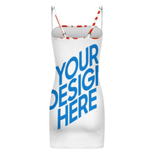 Cargar imagen en el visor de la galería, Vestido sin tirantes para mujer LM450 personalizado con patrón foto texto (impresión de imágenes múltiples)
