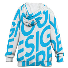 Cargar imagen en el visor de la galería, Sudadera con capucha raglán para niños sin bolsillos MXU039 personalizado con patrón foto texto