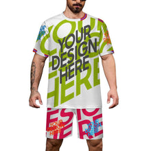 Cargar imagen en el visor de la galería, Camiseta de fútbol de cuello redondo para hombre A57TZ personalizado con patrón foto texto