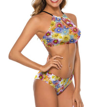 Cargar imagen en el visor de la galería, Bikini Halter Mujer Personalizable | Traje de Baño Dos Piezas Ajustable