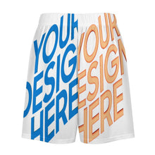 Cargar imagen en el visor de la galería, Pantalones cortos de pijama de seda ultrasuave para hombre LM012 personalizado con patrón foto texto (impresión de imágenes múltiples)