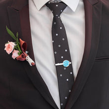 Cargar imagen en el visor de la galería, Pinzas para corbata paquete de un par impresas con el mismo patrón personalizado con patrón foto texto