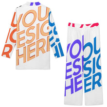 Cargar imagen en el visor de la galería, Conjunto de ropa de estar por casa estilo indio para hombre A42TZ personalizado con patrón foto texto (impresión de imágenes múltiples)