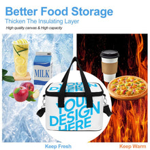 Cargar imagen en el visor de la galería, Bolsa de almuerzo / Bolsa térmica portátil personalizado con patrón foto texto