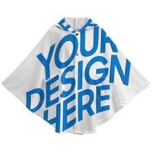 Cargar imagen en el visor de la galería, Manta con capucha para niños RTDP09 personalizado con patrón foto texto (impresión de imagen única)