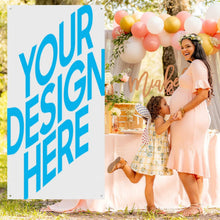 Cargar imagen en el visor de la galería, Banner decorativo para cortina de puerta (vertical) personalizado con patrón foto texto