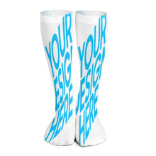 Cargar imagen en el visor de la galería, Calcetines de moda unisex con 2 largos disponibles (46 cm, 60 cm) personalizado con patrón foto texto