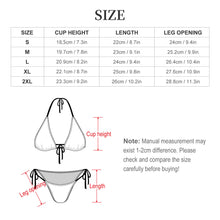 Cargar imagen en el visor de la galería, Traje de baño triangular sexy para mujer SDS0313 personalizado con patrón foto texto (impresión de imágenes múltiples)