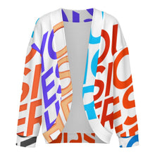 Cargar imagen en el visor de la galería, Cárdigan de manga larga con hombros caídos anchos para mujer LM561 personalizado con patrón foto texto (impresión de imágenes múltiples)