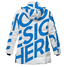 Cargar imagen en el visor de la galería, Chaqueta acolchada de algodón con cremallera para mujer MWL516 personalizado con patrón foto texto (impresión de imagen única)