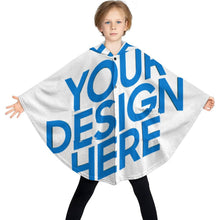 Cargar imagen en el visor de la galería, Manta con capucha para niños RTDP09 personalizado con patrón foto texto (impresión de imagen única)