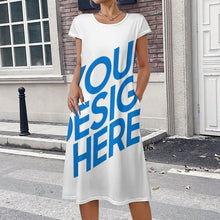 Cargar imagen en el visor de la galería, Vestido de verano sin mangas para mujer NT113 personalizado con patrón foto texto