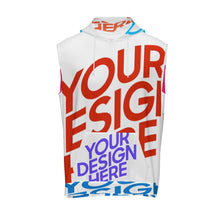 Cargar imagen en el visor de la galería, Sudadera con capucha sin mangas para hombre MXLD251 personalizado con patrón foto texto (impresión de imágenes múltiples)