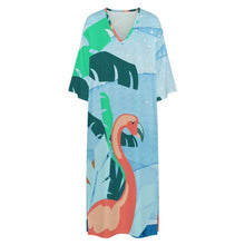 Cargar imagen en el visor de la galería, Caftán de Lino Personalizado para Mujer | Túnica Mediterránea