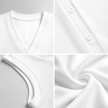 Cargar imagen en el visor de la galería, Chaleco de punto sin mangas para mujer LM562 personalizado con patrón foto texto