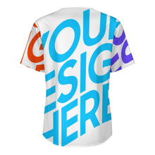 Cargar imagen en el visor de la galería, Camisa de manga corta sin cuello para hombre LM018 camisa de abuelo clásicapersonalizado con patrón foto texto (impresión de imágenes múltiples)