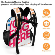 Cargar imagen en el visor de la galería, Mochila escolar infantil totalmente impresa, mochila escolar personalizado con patrón foto texto (impresión de imágenes múltiples)