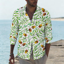 Cargar imagen en el visor de la galería, Camisa Algodón Manga Larga Personalizable Hombre