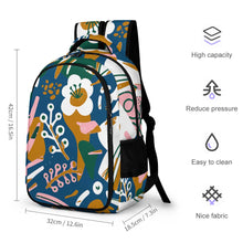 Cargar imagen en el visor de la galería, Mochila de Capacidad Grande para Trabajo Estudio para Adultos Niños XB0604092 Personalizada Impresion Completa de Una Imagen con Foto Logo Patrón Texto