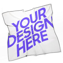 Cargar imagen en el visor de la galería, Pañuelo de Seda Bufanda Cuadrada Multifuncional para mujer NZ215 Personalizado con impresión completa con Foto Logo Patrón Texto