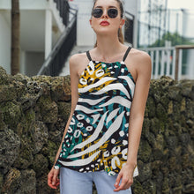 Cargar imagen en el visor de la galería, Top Cuello Halter Ajustable | Camiseta Verano Espalda Descubierta