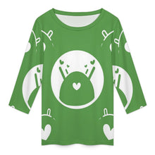 Cargar imagen en el visor de la galería, Camiseta Personalizada 3/4 de Seda de Leche | Regalo de Verano